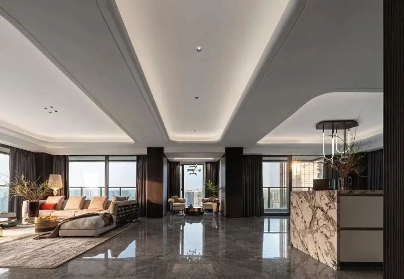 The large flat floor of 373㎡, high-end light luxury style!