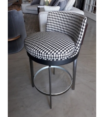High end modern chair simple design stainless steel bar chair
