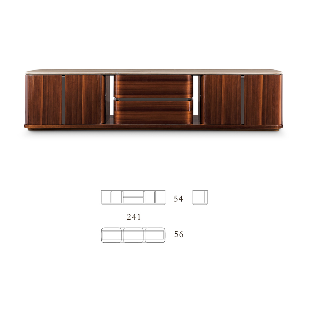 Sleek home theater unit