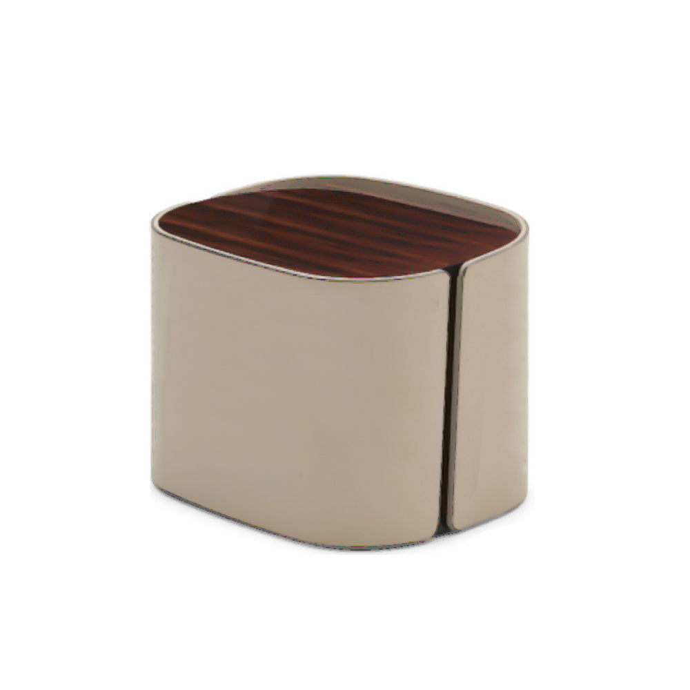 Wood Veneer Corner Table - Stylish and Functional Home Accent