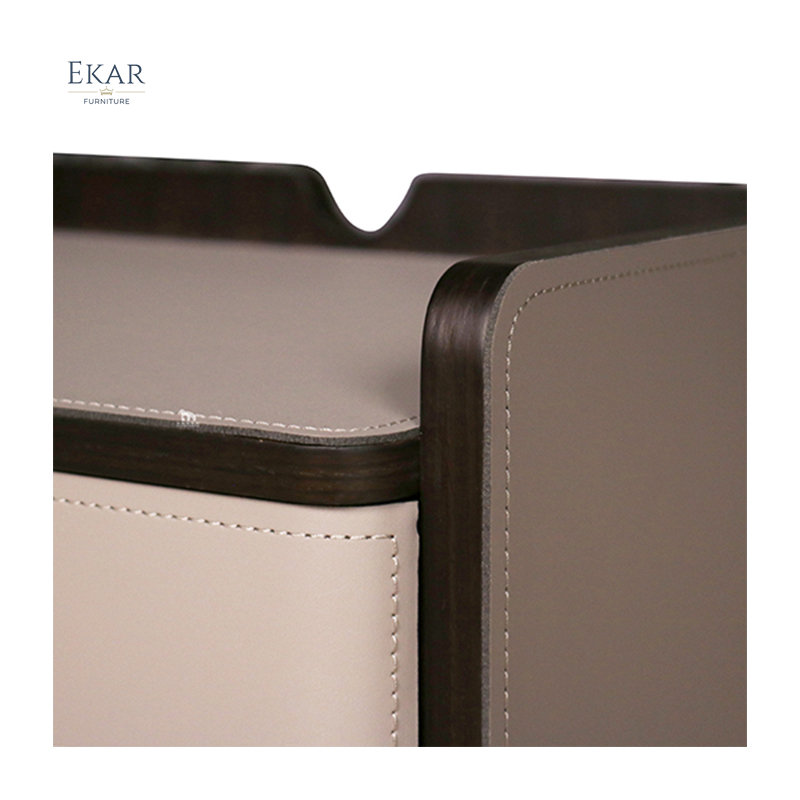EKAR FURNITURE light luxury leather bedside table