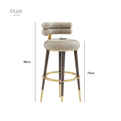 EKAR FURNITURE light luxury series fabric chair