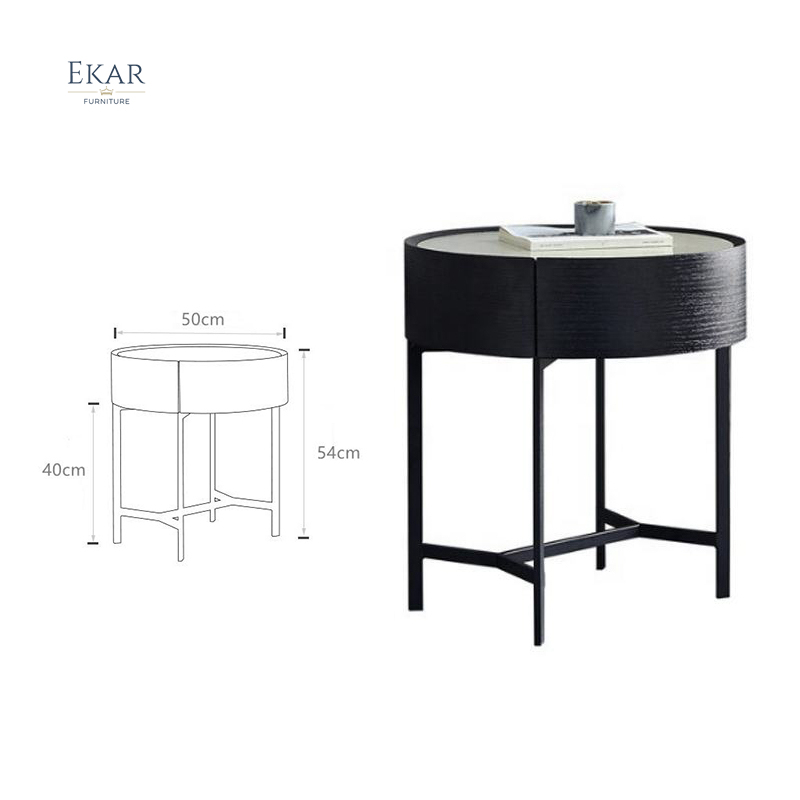 EKAR FURNITURE Marble Bedside Table