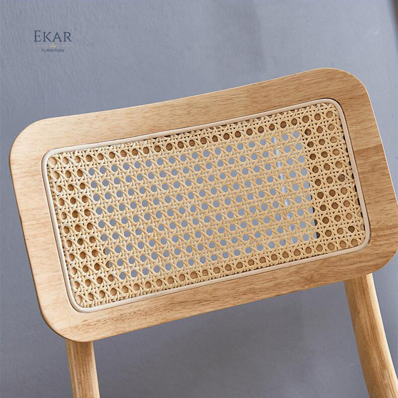 EKAR FURNITURE Luxury Bamboo and Wood Chair - Unique Light Luxury Design