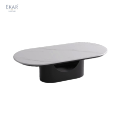 Ekar Furniture Modern Minimalist Natural Marble Coffee Table