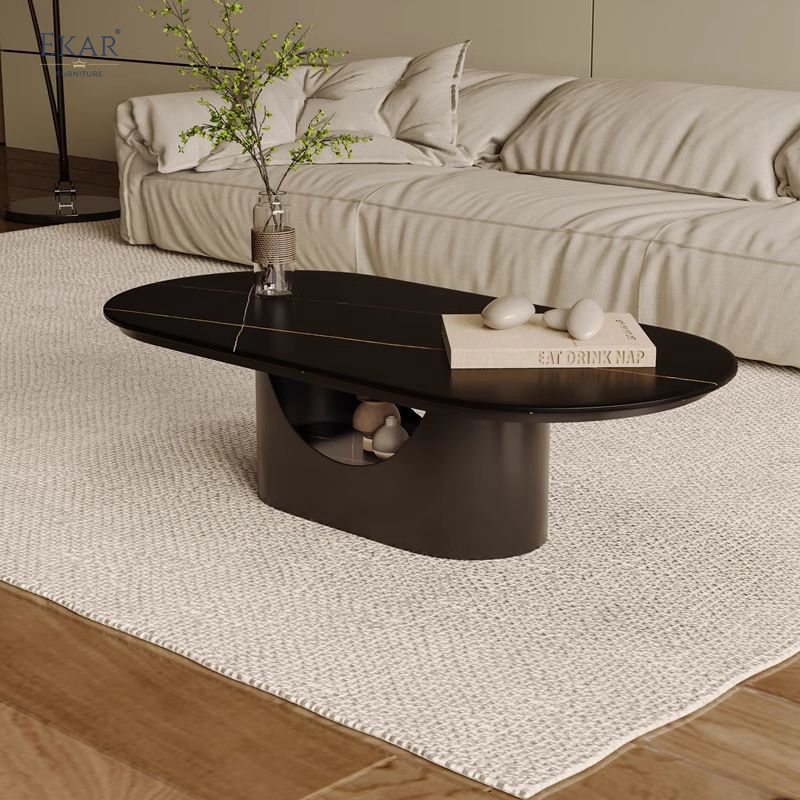 Ekar Furniture Modern Minimalist Natural Marble Coffee Table