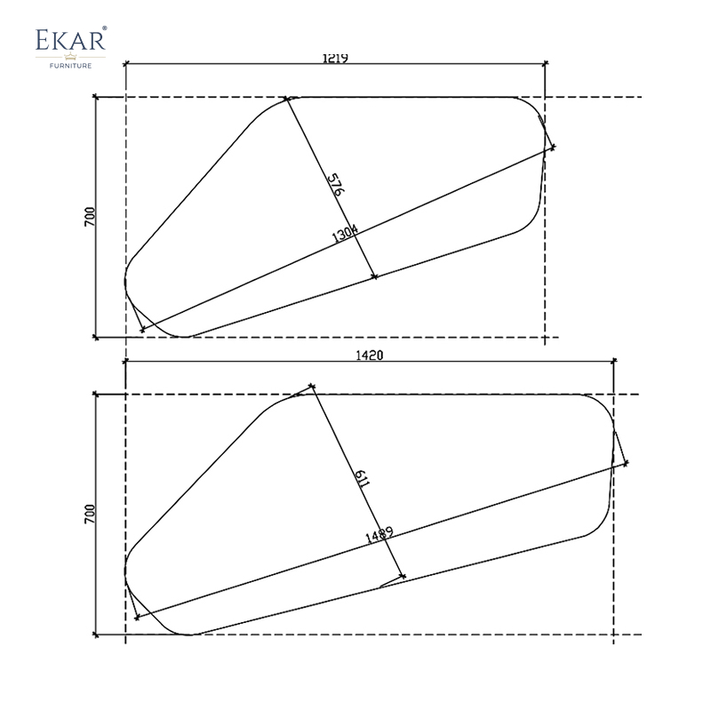 EKAR FURNITURE's Elegant Marble and Wood Coffee Table - The Epitome of Light Luxury Style