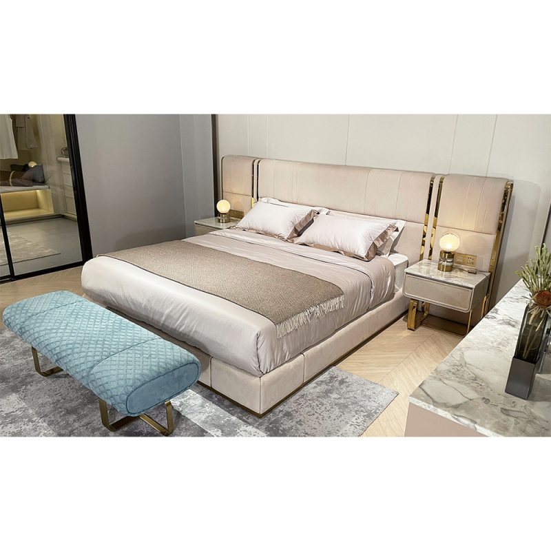 Multifunctional smart bed with switch panel