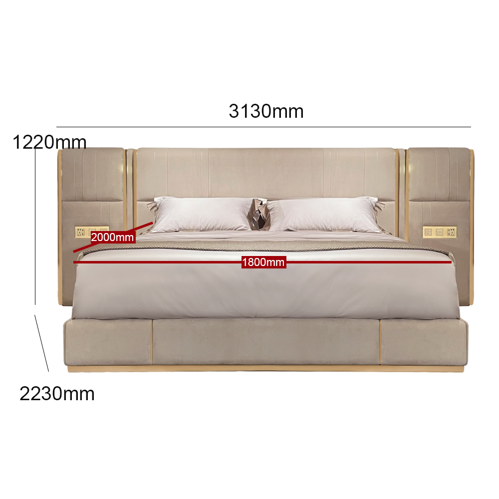 Multifunctional smart bed with switch panel