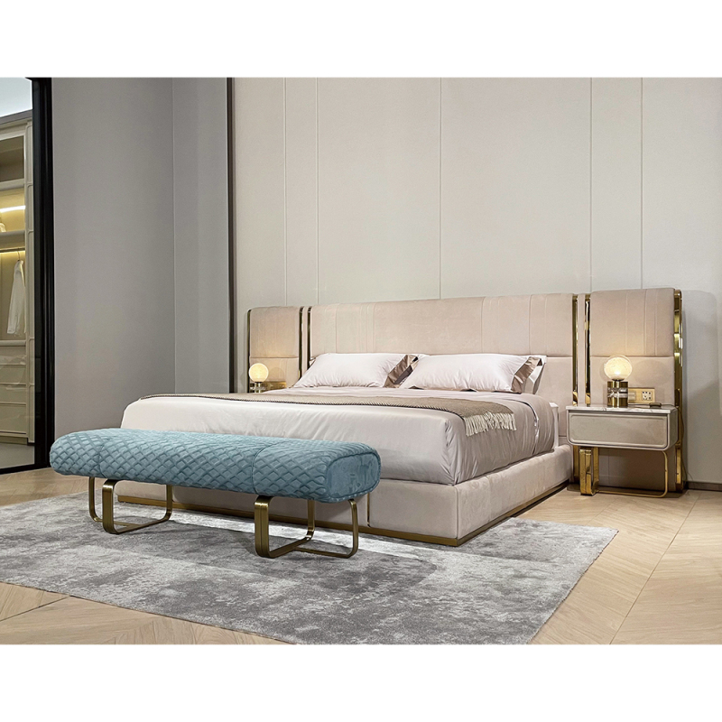Multifunctional smart bed with switch panel