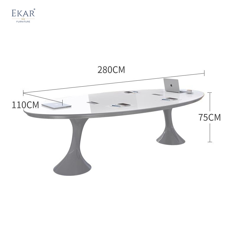 EKAR FURNITURE Luxury Wood Office Desk - Stylish Design, High-Quality Material