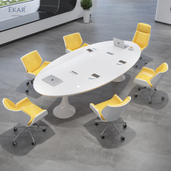 EKAR FURNITURE Luxury Wood Office Desk - Stylish Design, High-Quality Material