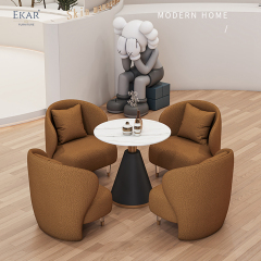 EKAR FURNITURE Luxury Marble Coffee Table - Stylish Design, High-Quality Material