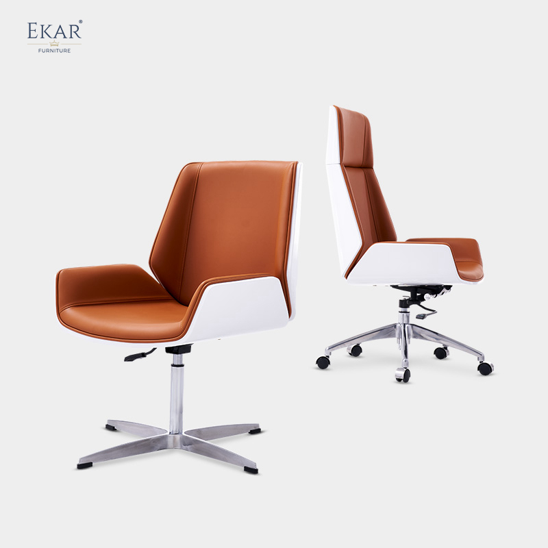 EKAR FURNITURE Luxury Leather Office Chair - Comfortable and Stylish Design