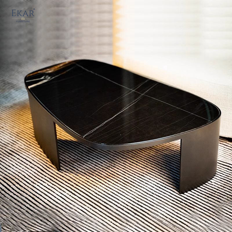 EKAR FURNITURE Natural Marble Coffee Table - Stylish Design, High-Quality Material