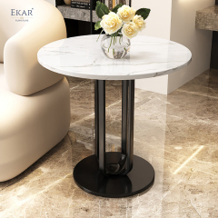 EKAR FURNITURE Luxury Marble Coffee Table - Stylish Design, High-Quality Material