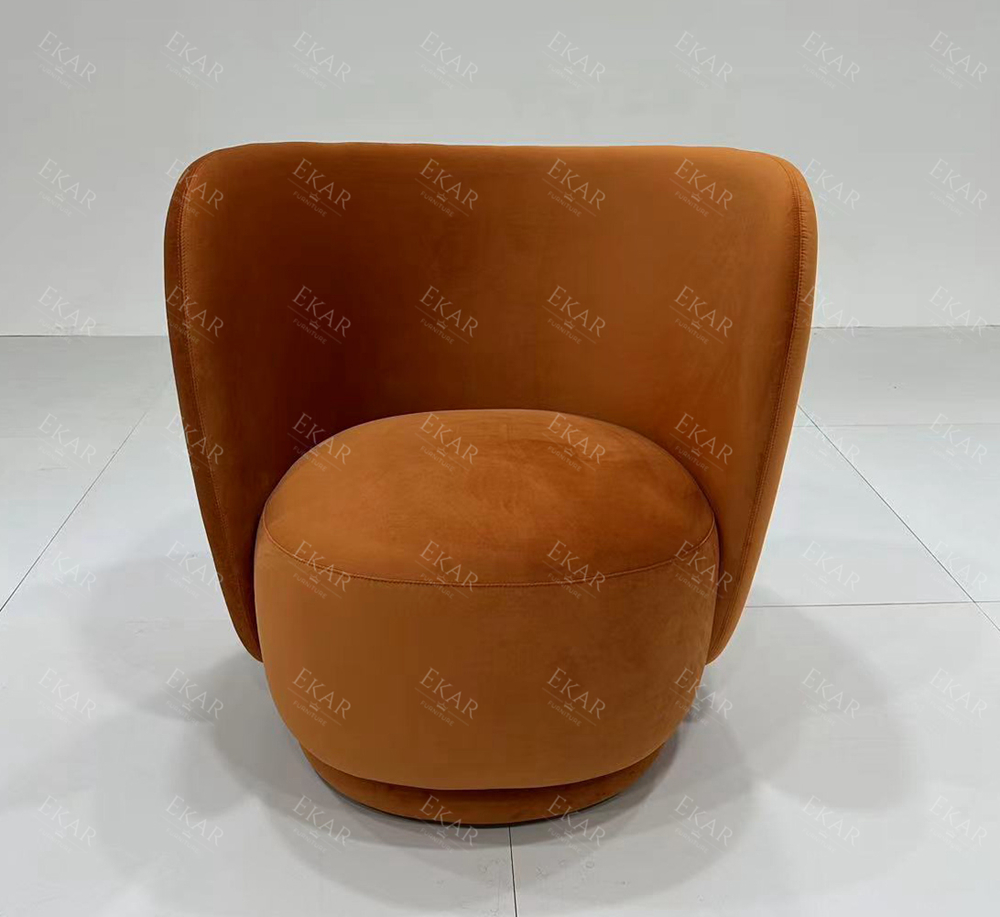 EKAR FURNITURE's Unique Fabric and Iron Chair - Light Luxury Redefined