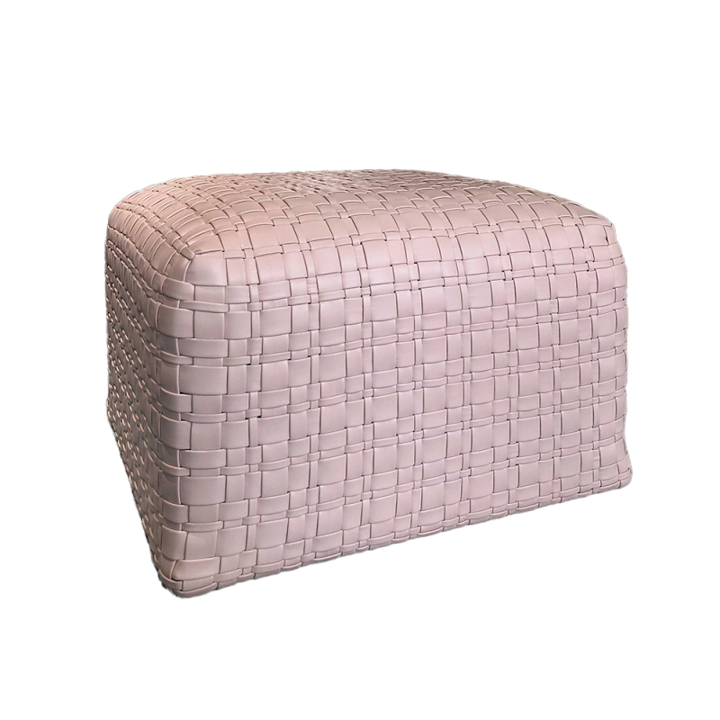 Drum stool in woven texture for contemporary lifestyle ​