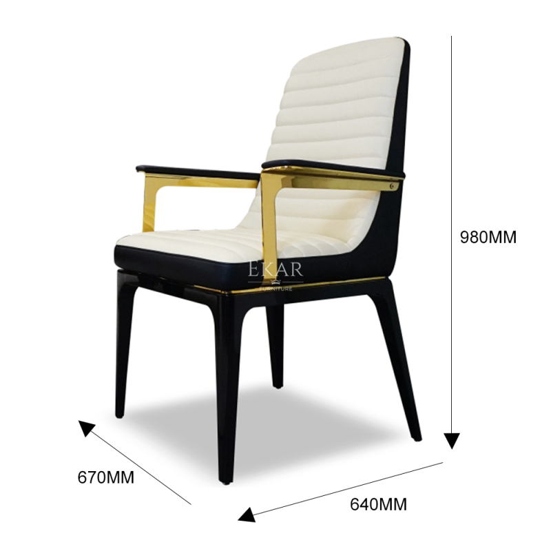 Contemporary upholstered armless dining chair