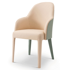 Modern design small fresh armrest restaurant dining chair