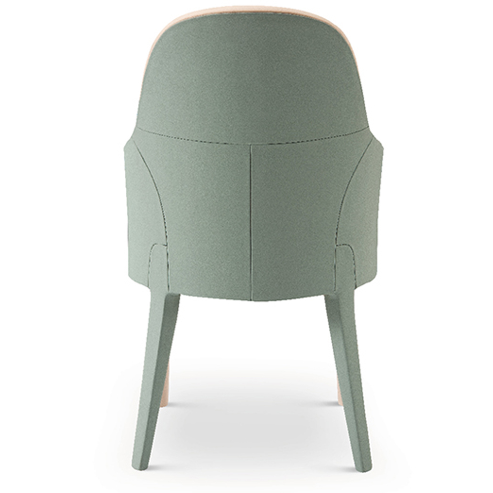 Modern design small fresh armrest restaurant dining chair