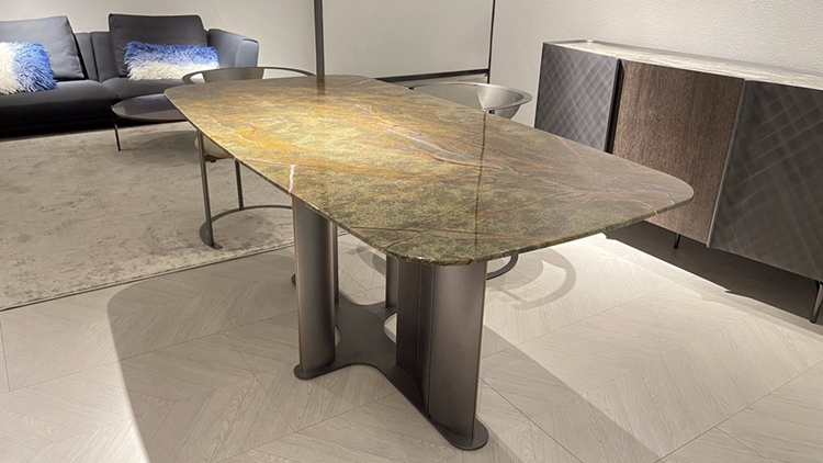 Modern Style Set Home Furniture Rectangle Marble Factory Dining Table