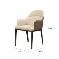 Italian dining chair light luxury family modern design dining chair