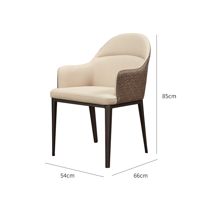 Italian dining chair light luxury family modern design dining chair