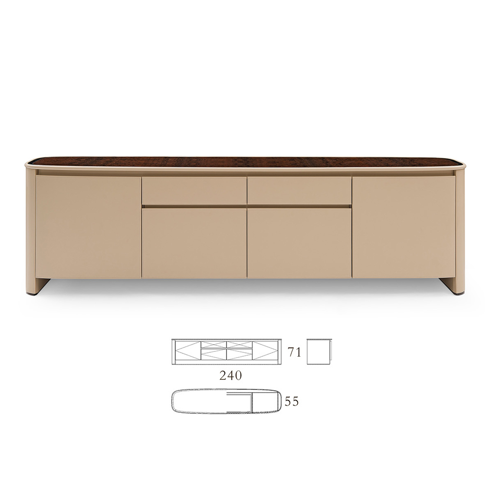 Modern style TV cabinet with storage space