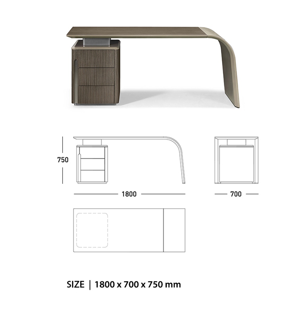 Smart storage study desk