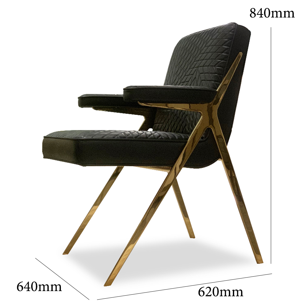 Elegant metal frame chair