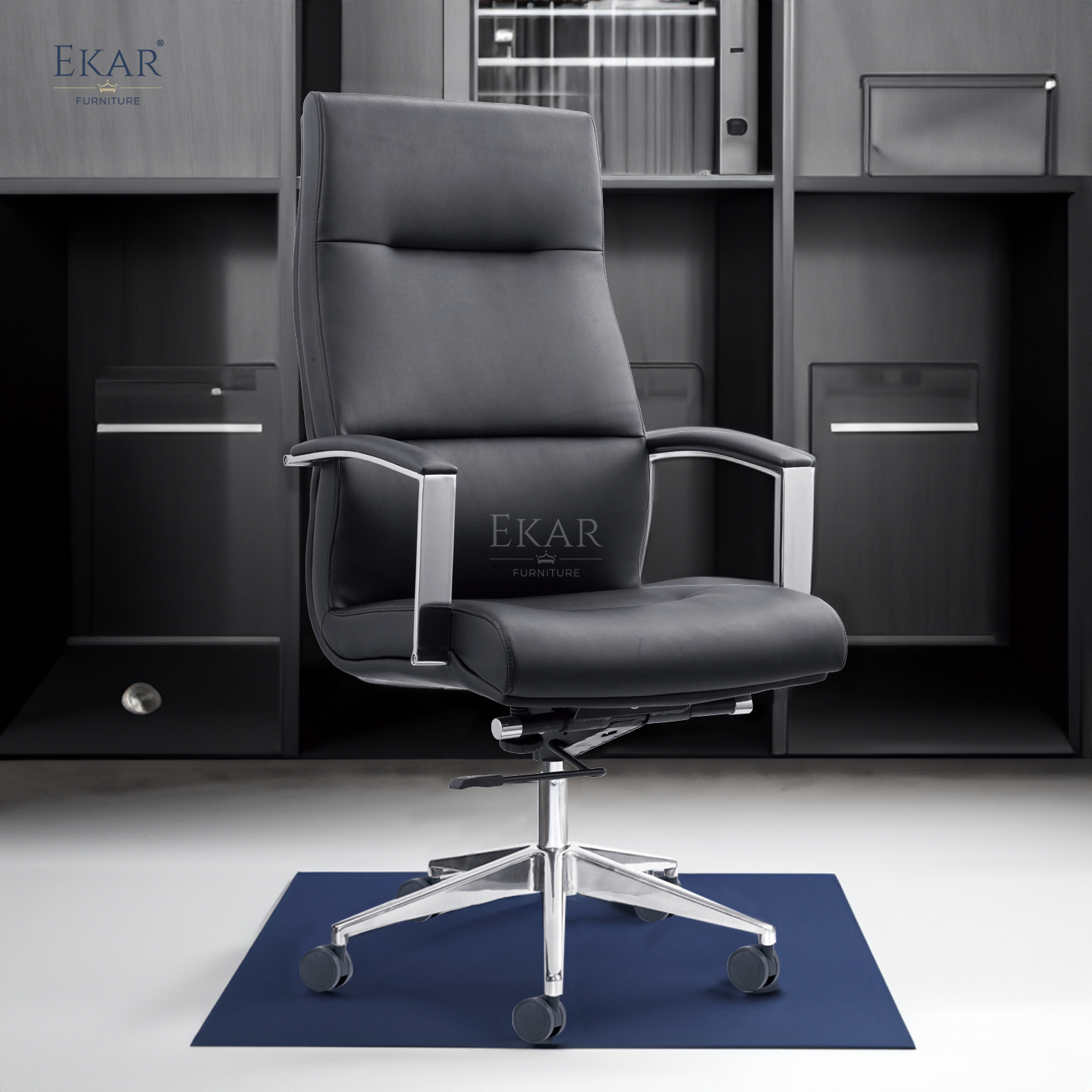 Executive leather desk chair