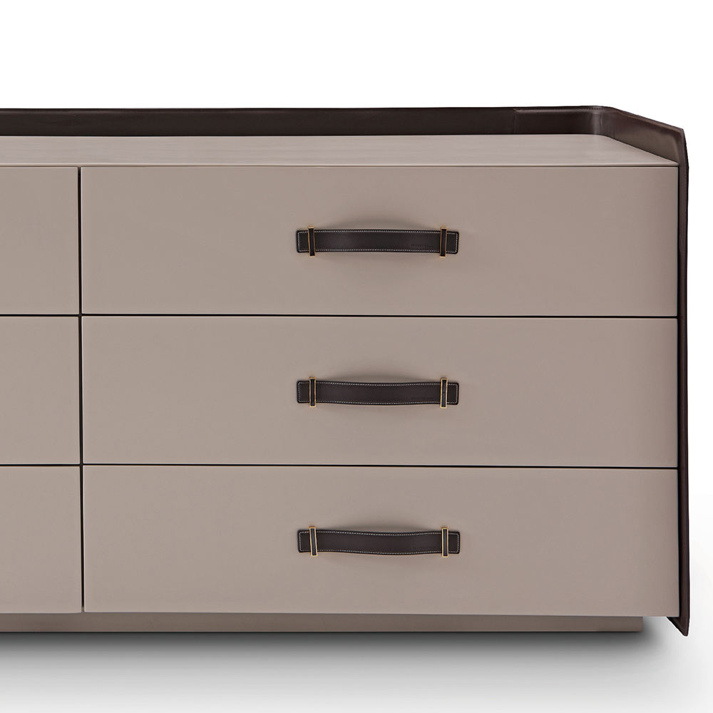 Drawer-equipped storage unit