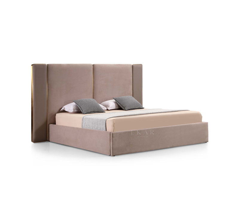Italian Minimalist Style King Size Bed - Modern New Design