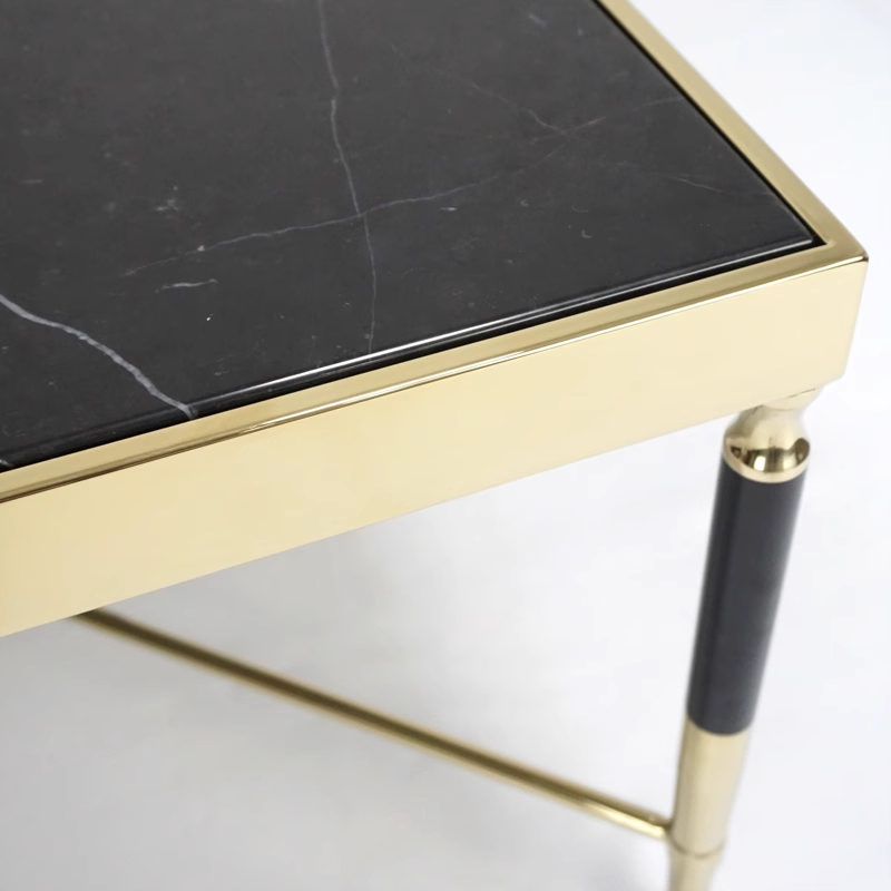 Versace marble hardware legs coffee table