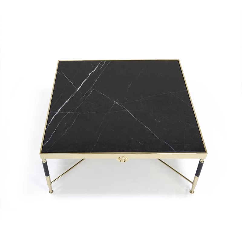 Versace marble hardware legs coffee table