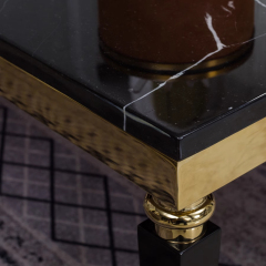 Versace marble hardware legs coffee table