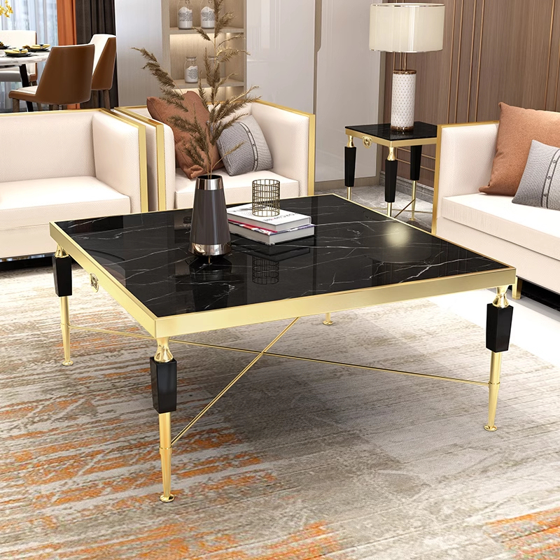 Versace marble hardware legs coffee table