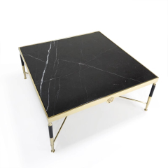 Versace marble hardware legs coffee table