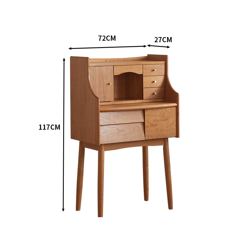 Modern furniture makeup table with mirror drawer wooden dresser