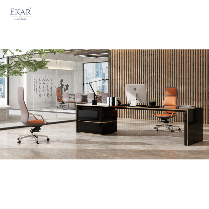 EKAR FURNITURE Light Luxury Leather Office Chair - Excellent Improvement of Office Experience