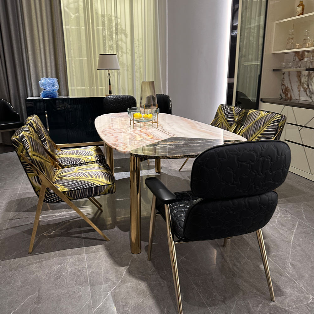 High-end luxury marble home storage sideboard