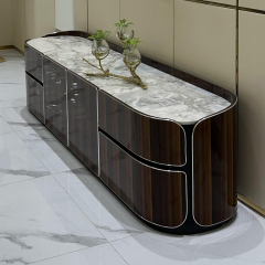 Marble countertop TV cabinet - the focal point of your living room