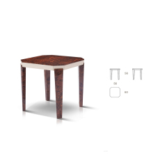 Modern living room square wooden corner table