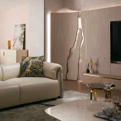 Modern Design Full Leather Living Room Sofa