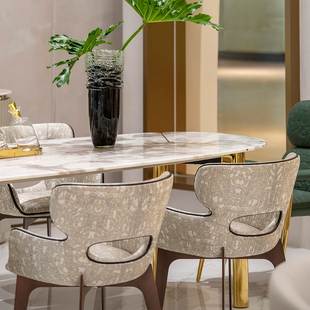 Modern design furniture upholstered leather dining room chairs