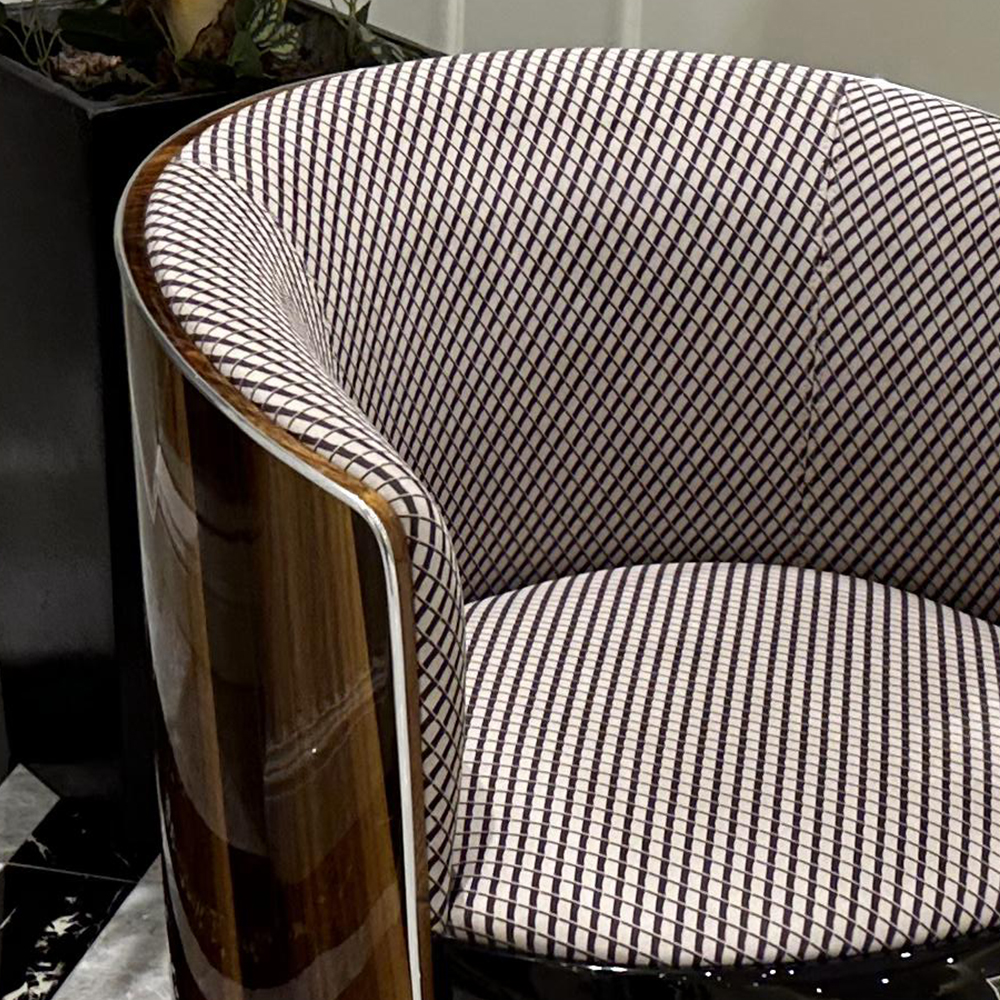 Comfortable and Stylish Fabric Upholstered Lounge Chair