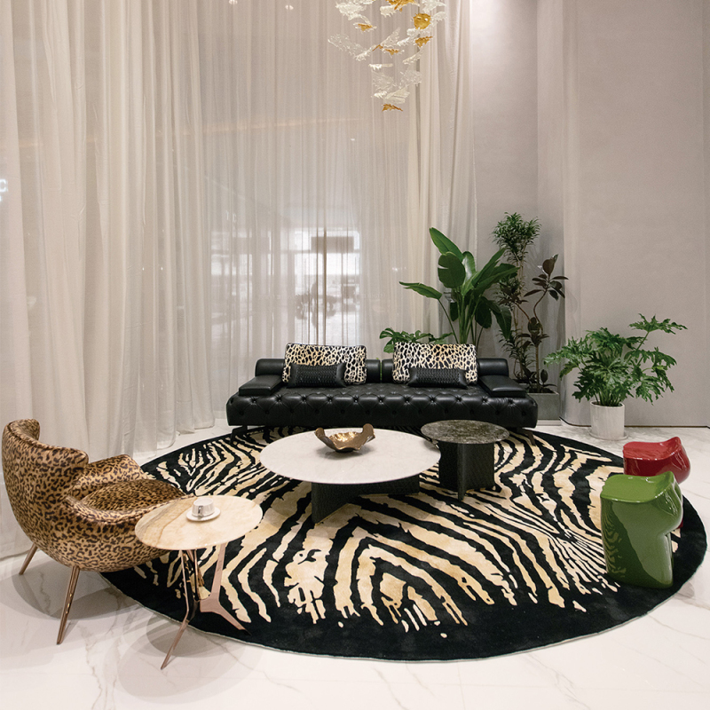 Modern creative irregular living room drum stool