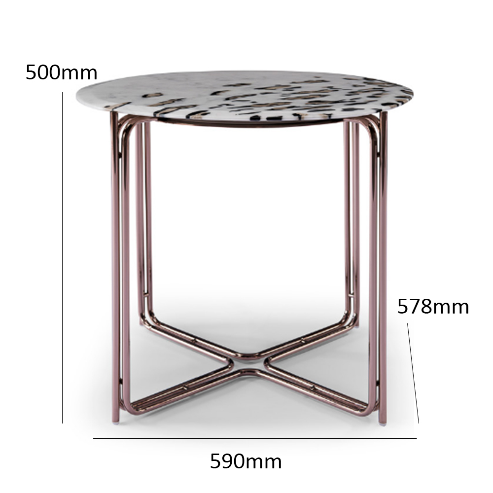 High quality Italian marble corner table for modern living room decoration ​
