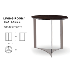 Italian minimalist design living room corner table